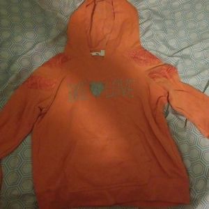 Girls Orange Jacket with Silver